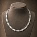 WOLLET Two-Tone Titanium Magnetic Necklace for Men, Silver & Gold Link Chain, Premium Stainless Steel Wellness Jewelry