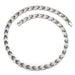 WOLLET Men's Titanium Magnetic Chain Necklace, Premium Silver Link Design, Heavy Duty Stainless Steel Jewelry