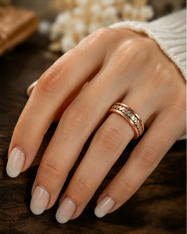 Men's Pure Copper Ring – Minimalist Adjustable Band