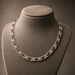 WOLLET Silver Red Garnet Gemstone Necklace – Vintage Luxury Statement Jewelry
