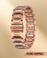 🔥 Men’s Triple Magnet Copper Bracelet – Magnetic Energy for Daily Wellness