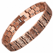 WOLLET Vintage Copper Magnetic Anklet – Elegant Engraved Link Ankle Bracelet with Premium Metal Finish