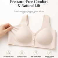 WOLLET Magnetic Sleep Bra for Women, 3000 Gauss NdFeB Magnets, Wireless Seamless Comfort Bra with Front Closure, Wide Straps and Gentle Everyday Support