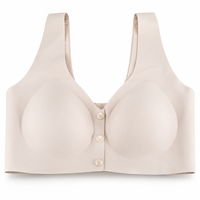WOLLET Magnetic Sleep Bra for Women, 3000 Gauss NdFeB Magnets, Wireless Seamless Comfort Bra with Front Closure, Wide Straps and Gentle Everyday Support