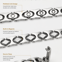 Wollet Magnetic Dog Collar, Premium Stainless Steel Pet Necklace