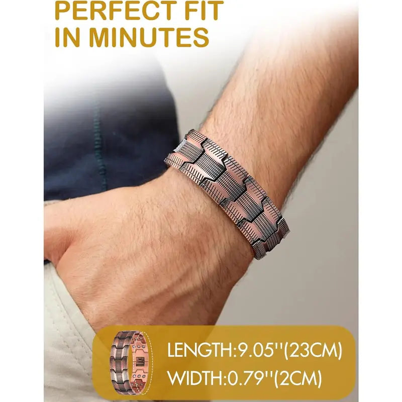 Bracelet magnétique en cuivre - Soulage la fatigue et favorise la circulation sanguine💖💖