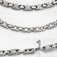 WOLLET Stainless Steel Magnetic Dog Collar