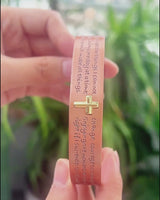 Ultra-Powerful Gold Cross Magnetic Therapy Bracelet