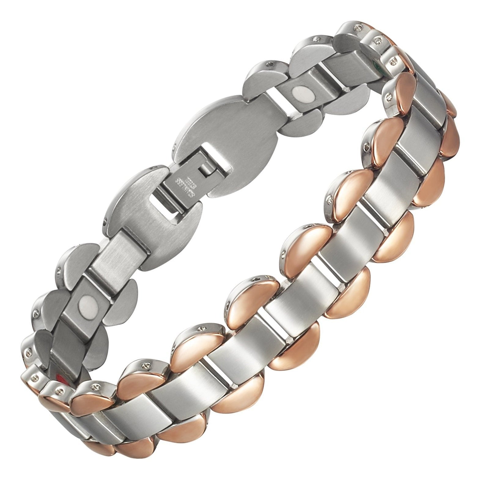 Wollet Stainless Steel Couple Bracelet for Him & Her – Romantic Matching Jewelry Gift for Valentine’s Day