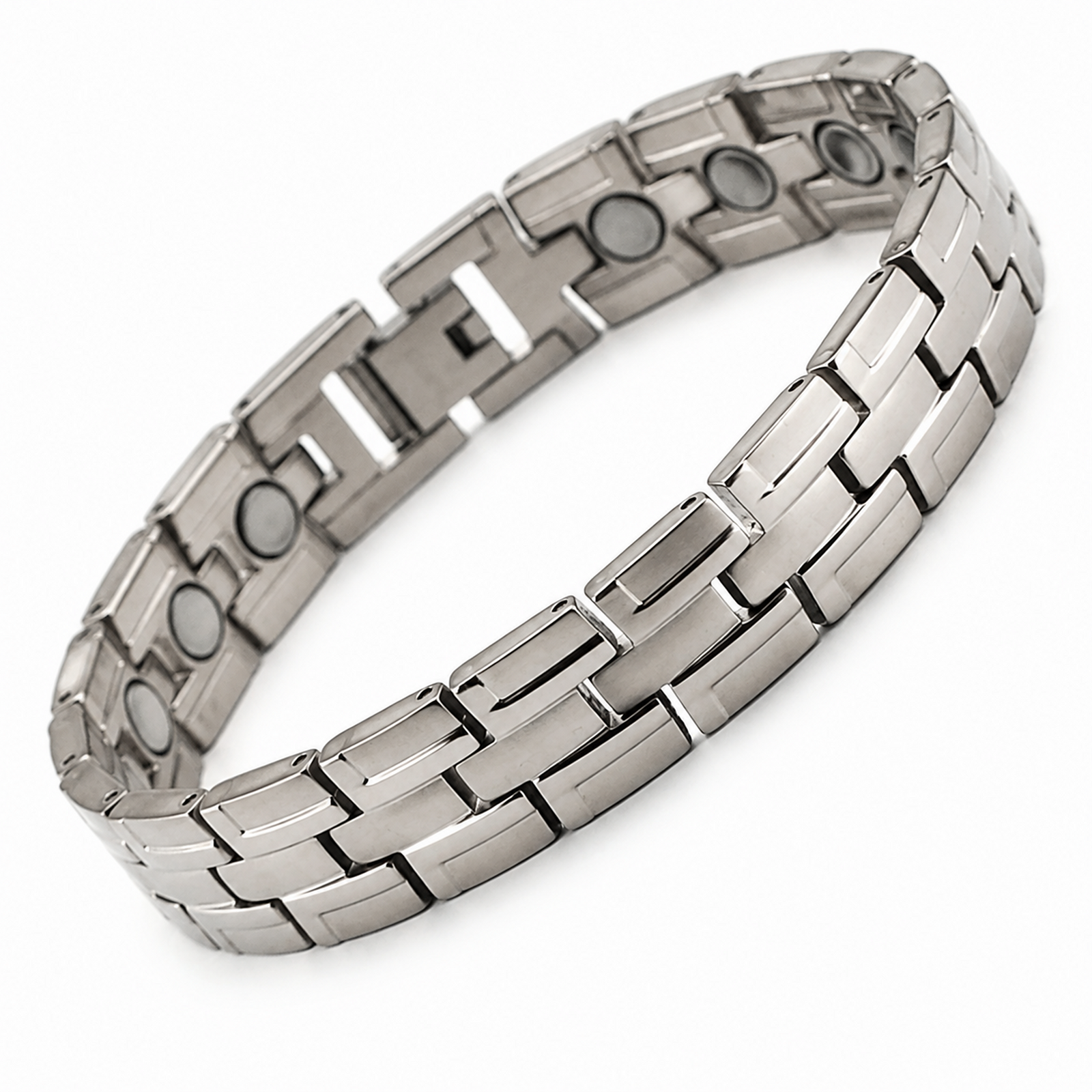 WOLLET Stainless Steel Magnetic Bracelet for Men