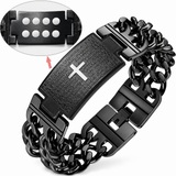 WOLLET Stainless Steel Magnetic Bracelet for Men