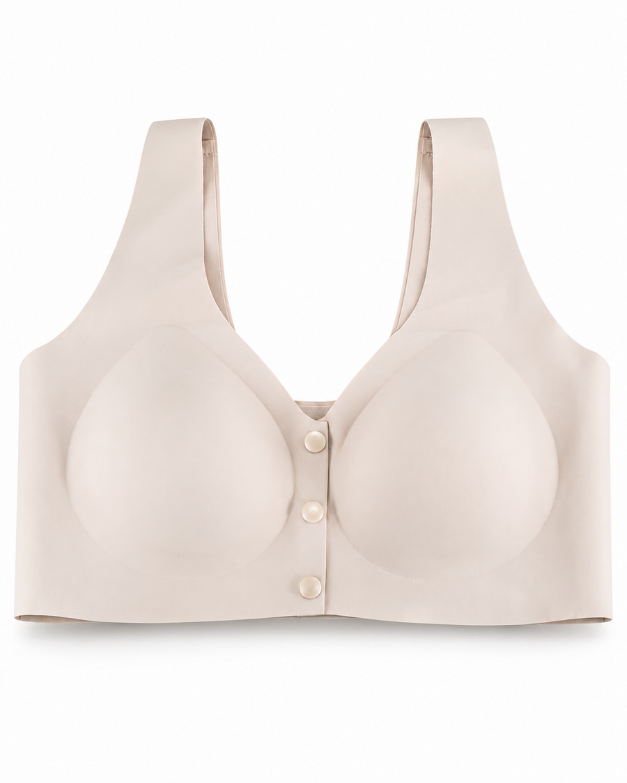 WOLLET Magnetic Sleep Bra for Women, 3000 Gauss NdFeB Magnets, Wireless Seamless Comfort Bra with Front Closure, Wide Straps and Gentle Everyday Support