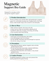 WOLLET Magnetic Sleep Bra for Women, 3000 Gauss NdFeB Magnets, Wireless Seamless Comfort Bra with Front Closure, Wide Straps and Gentle Everyday Support