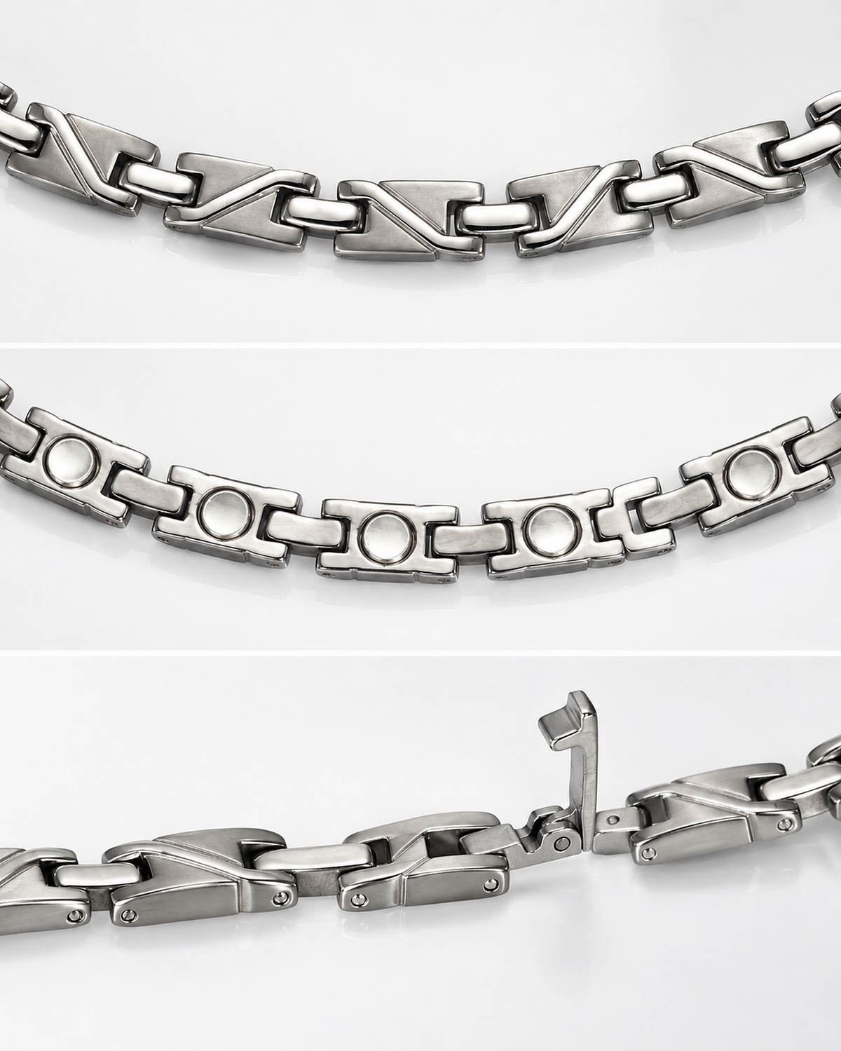 WOLLET Stainless Steel Magnetic Dog Collar