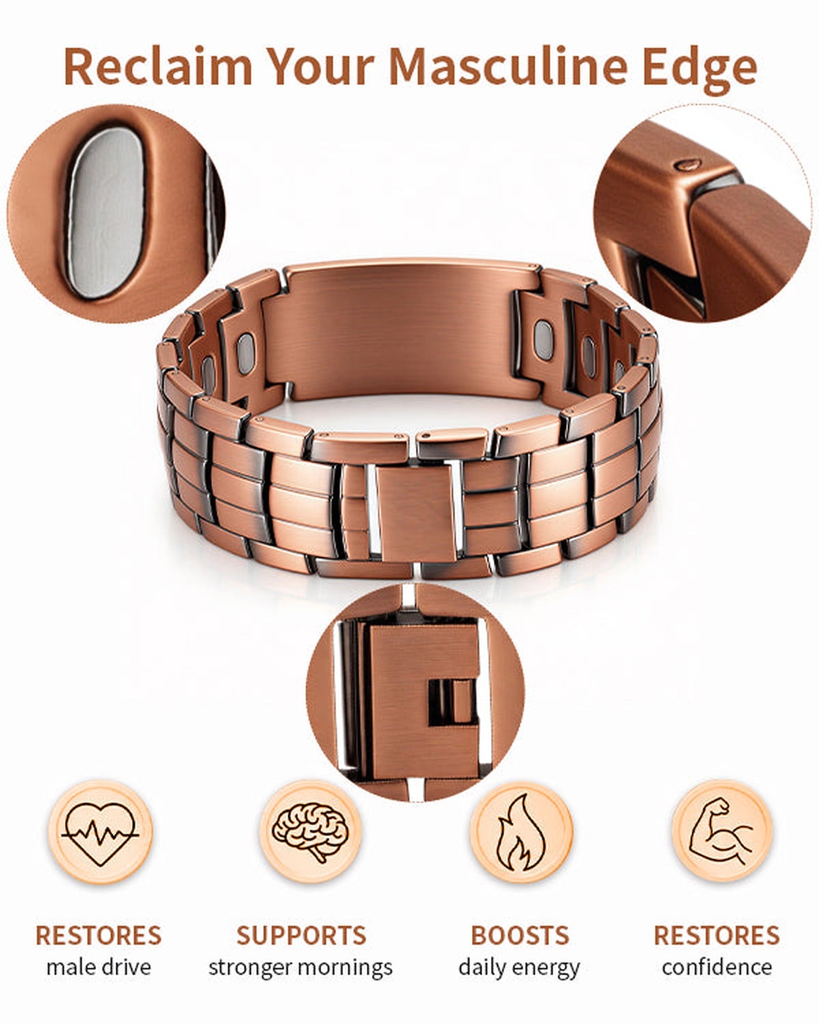 Copper never goes out of style. Bold, clean, and made to stand out. ✨