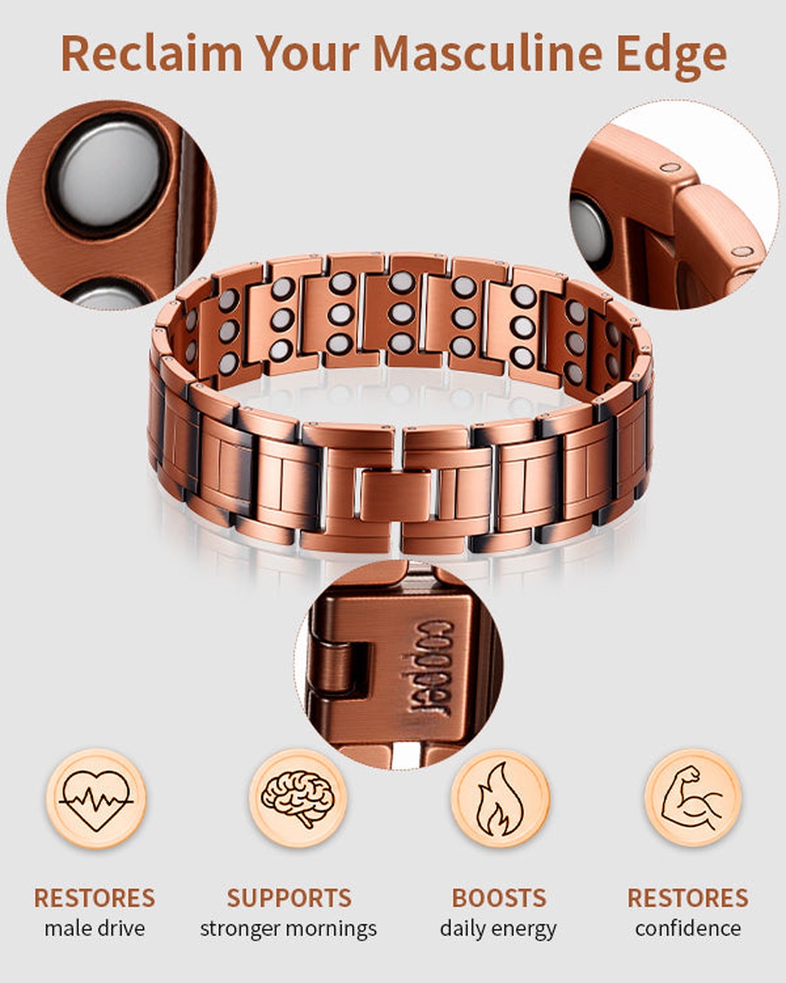 Classic Magnetic Copper Bracelet