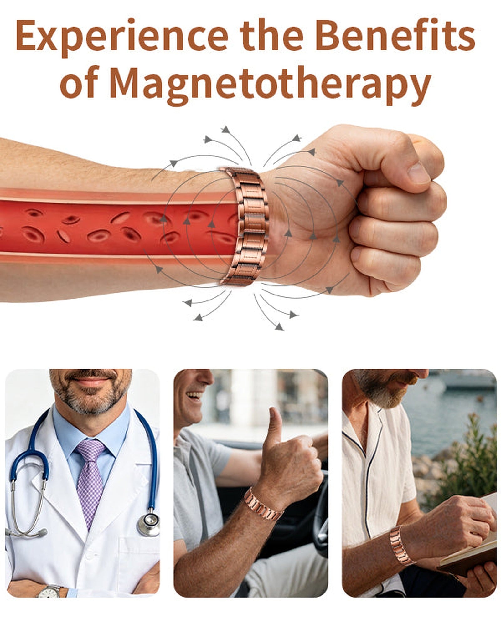 Classic Magnetic Copper Bracelet