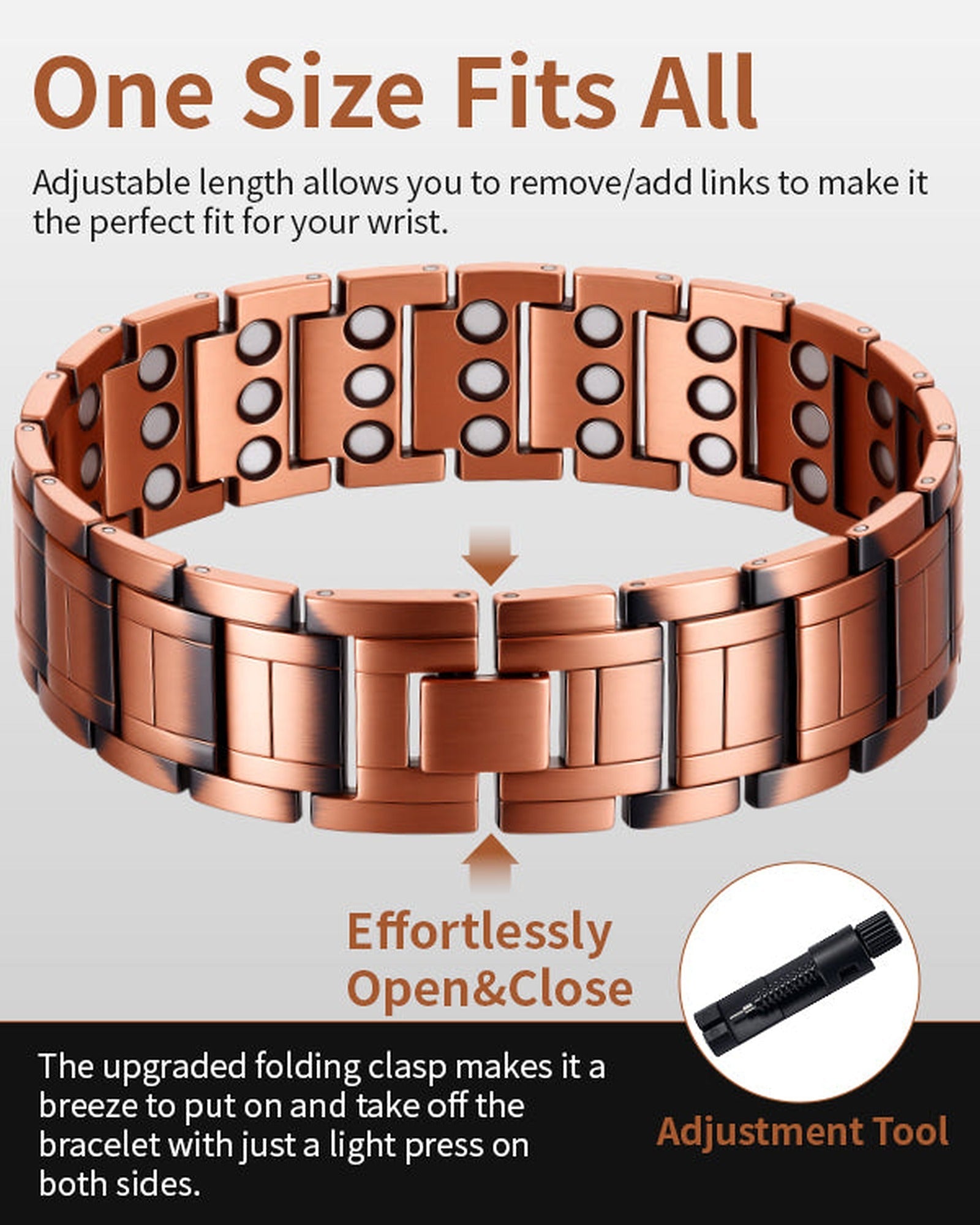 Classic Magnetic Copper Bracelet