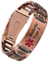 Men’s Vintage Pure Copper Bracelet – Adjustable Classic Link Jewelry