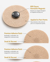WOLLET Magnetic Acupressure Patches – 800 Gauss Hematite Magnets Kit