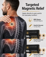 WOLLET Magnetic Acupressure Patches – 800 Gauss Hematite Magnets Kit